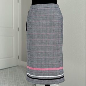Halogen Plaid Pencil Skirt